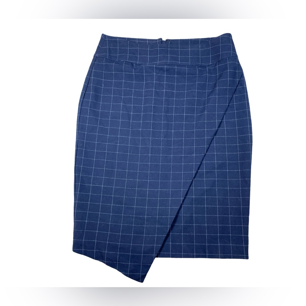 Rachel Roy Collection Navy Blue Asymmetrical Wrap Skirt‎ Size 6